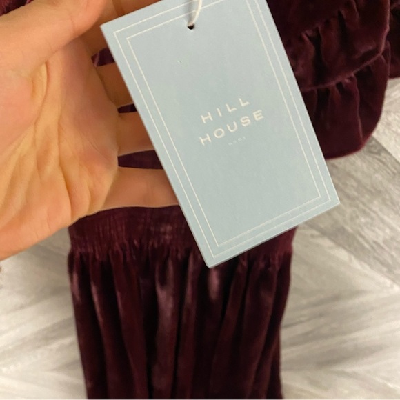 Hill House | The Akilah Nap Dress In Burgundy Velvet Small - Picture 7 of 11